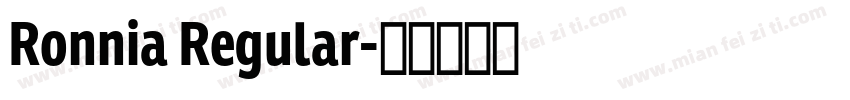 Ronnia Regular字体转换